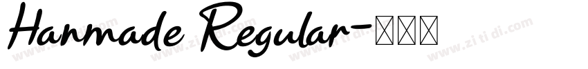 Hanmade Regular字体转换